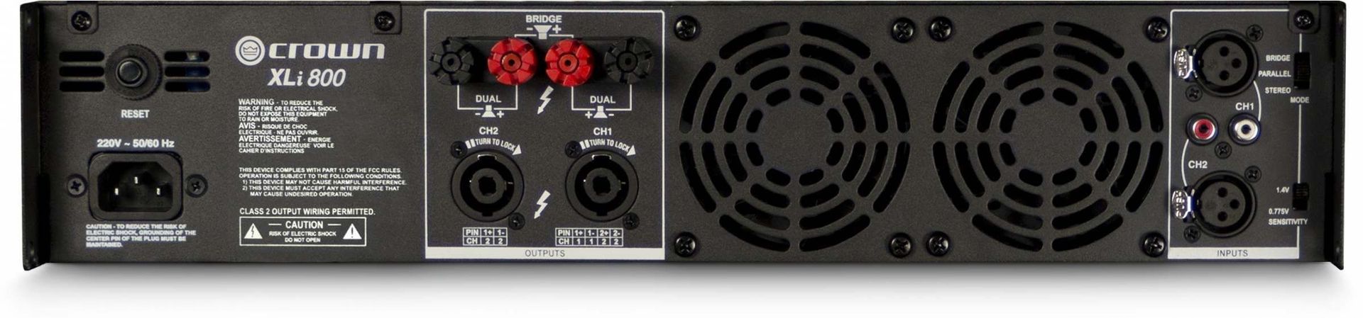 Crown XLi 800 Endstufe PA-Verstärker mit 2x 300 Watt an 4 Ohm_00053039_