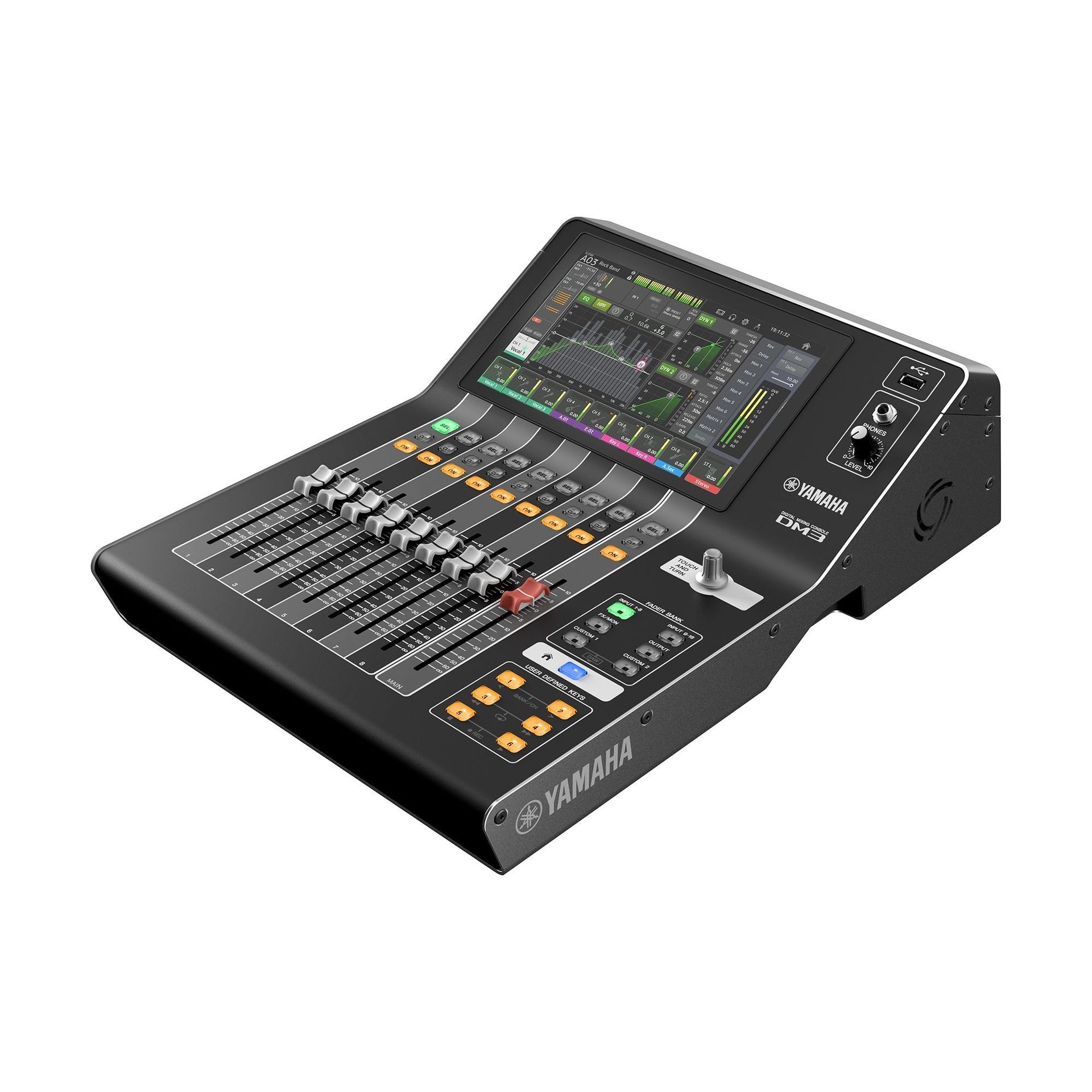 Yamaha DM3 Digitalmixer mit Dante, Motorfader und 9" Touchscreen - Neuheit