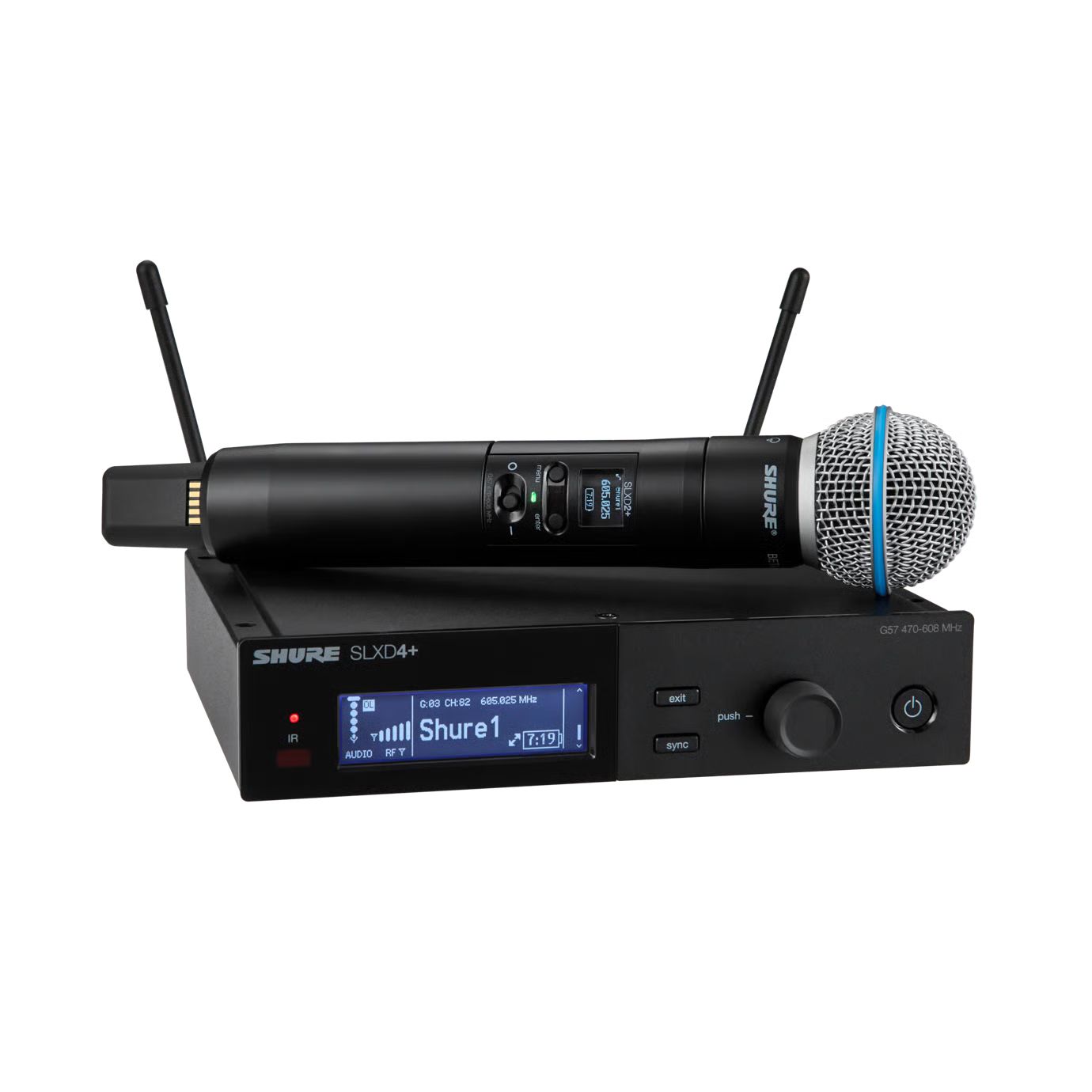 0042406898683 - SLXD24+E Beta58 G65 Digitales 1-Kanal UHF Vocal Wireless System