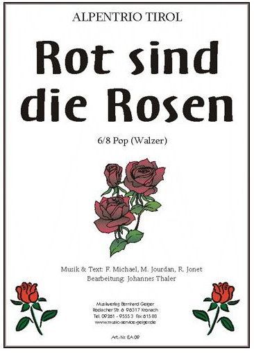 Noten Rot, rot sind die Rosen Einzelausgabe Geiger Verlag EA_00008975_