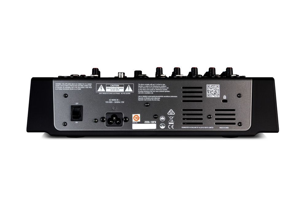 Allen & Heath ZEDi-10FX Mixer mit 4x4 USB Interface (24bit / 96KHz), Effektgerät_00033512_