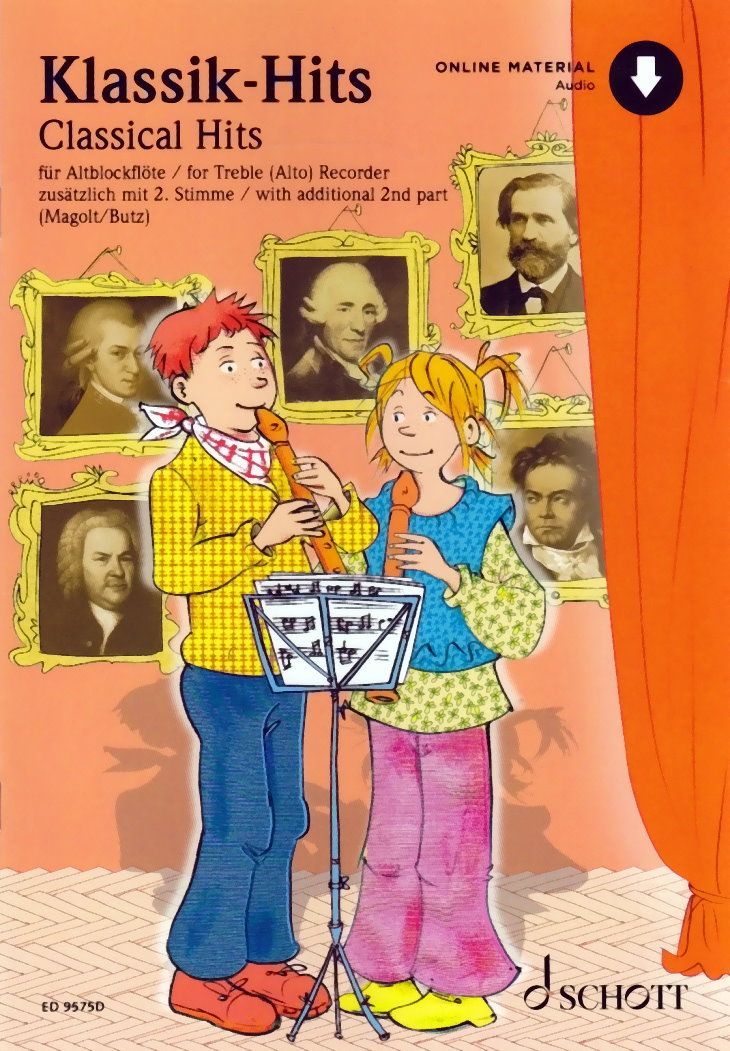 Noten Klassik-Hits (+Online Audio) für 1-2 Altblockflöten ED 9575D_00054568_