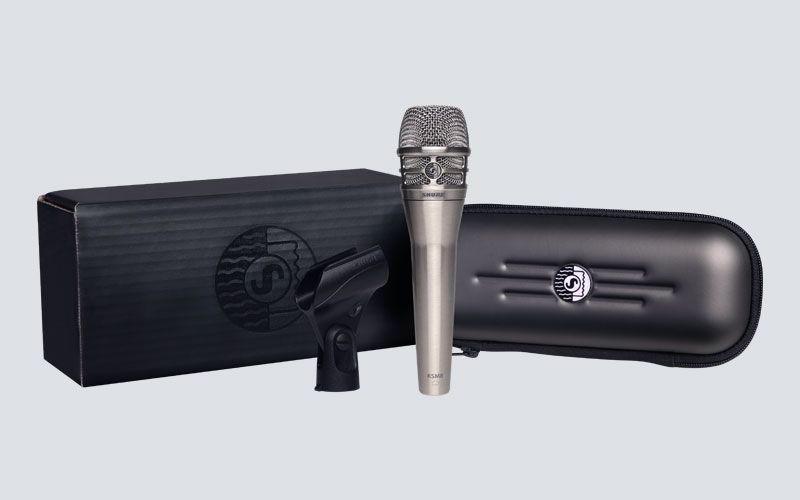 Shure KSM8 nickel Dualdyne Gesangsmikrofon mit 2 Membranen, dynamisch