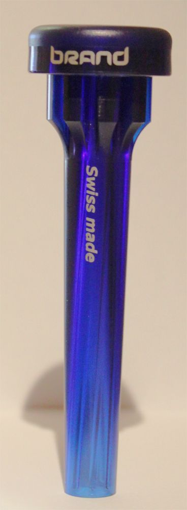Brand Mundstück Trompete 1-1/2-C bl, Allround Mundstück, brillanter Klang, blau 