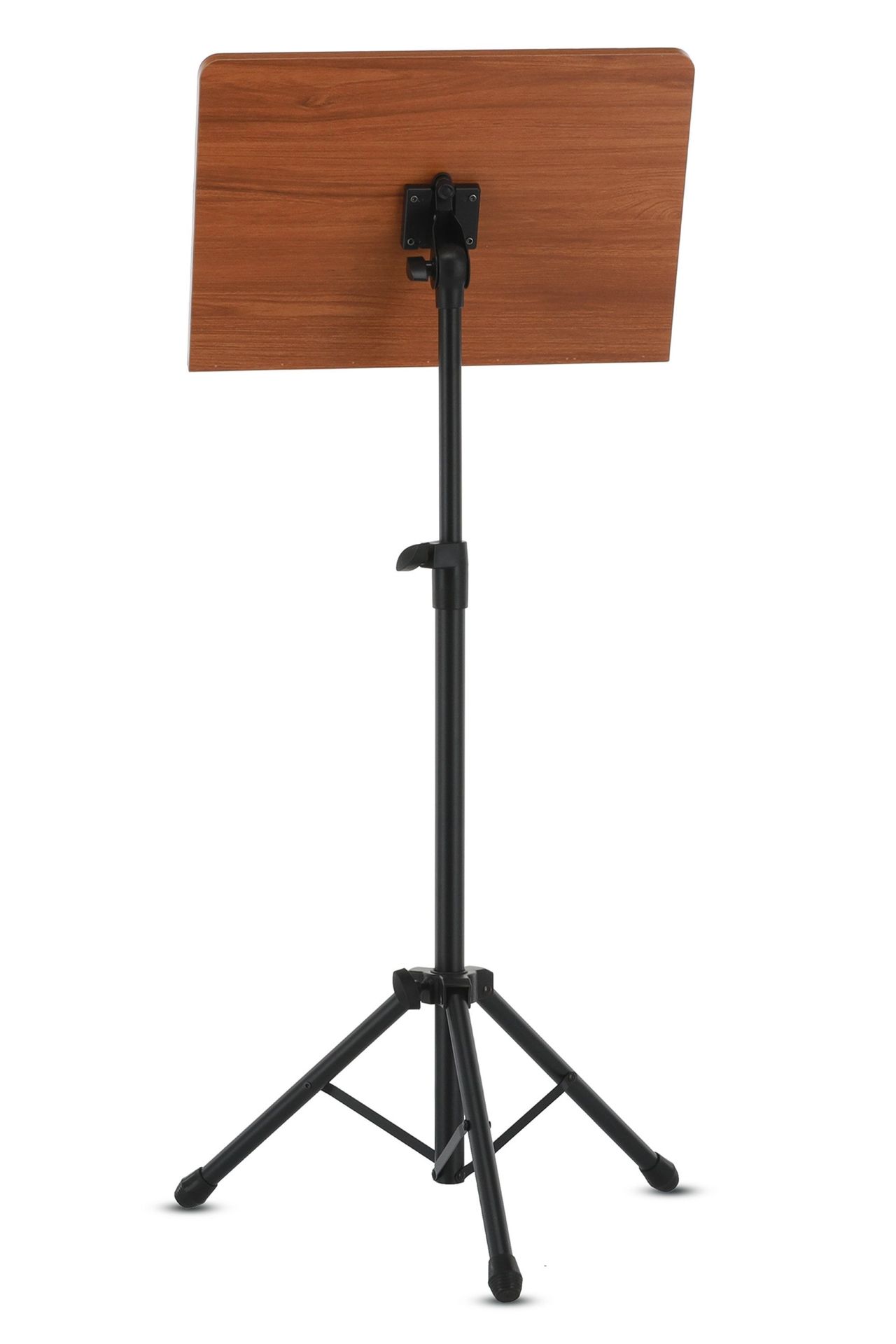 Orchesternotenpult MHO, abnehmbare Nussbaum-Holzauflage, H: 78-130cm _00005485_