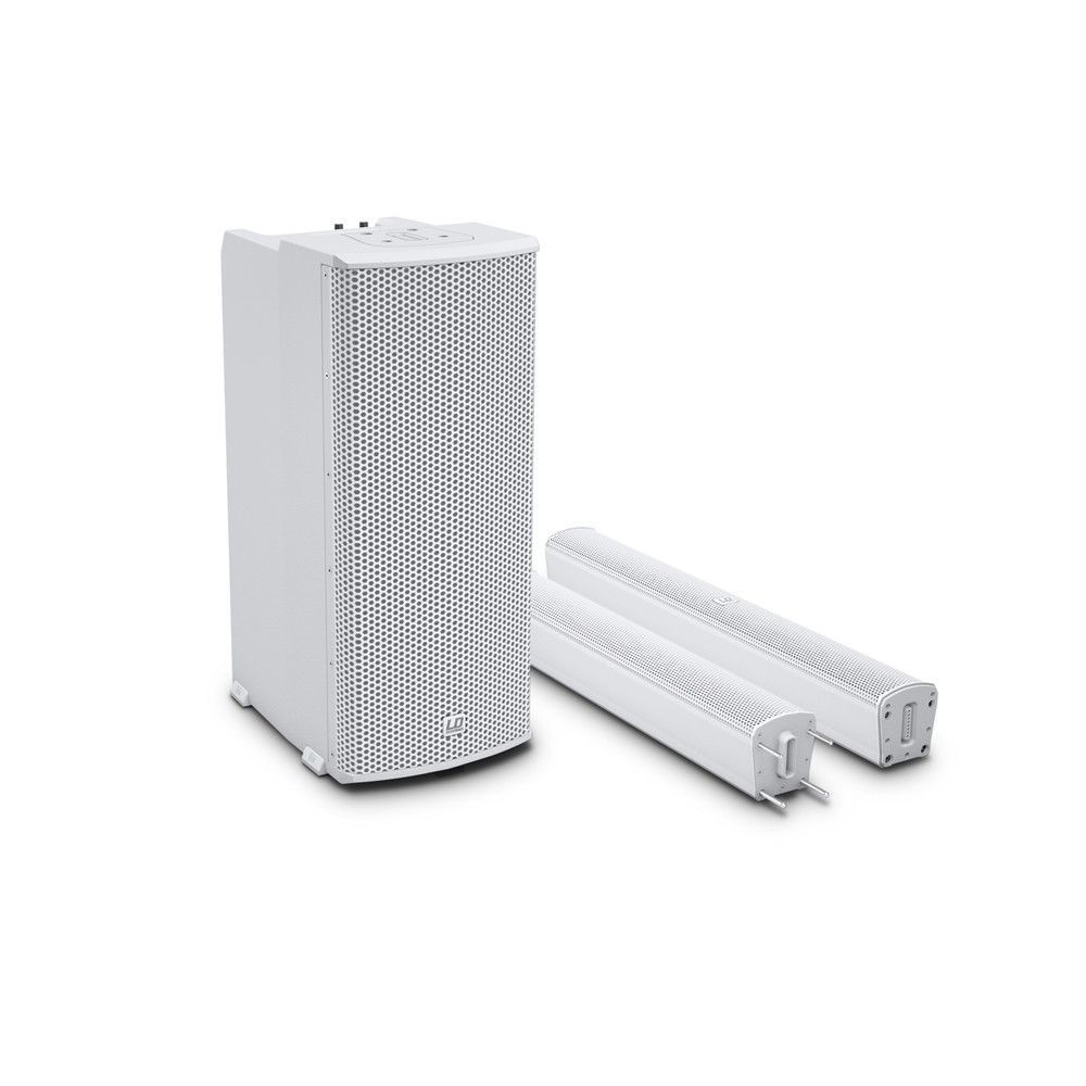 LD Systems Maui 11 G2 W Kompaktes PA-Säulensystem mit Mixer und Bluetooth  weiß