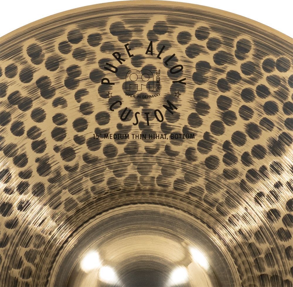 Meinl 15" Pure Alloy Custom Medium Thin HiHat Meinl 15" Pure Alloy Custom Medium Thin HiHat