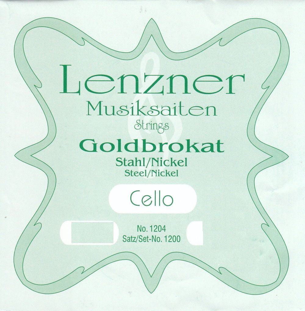 Cello Saiten Goldbrokat 1/4  Stahl Satz  862/1200D