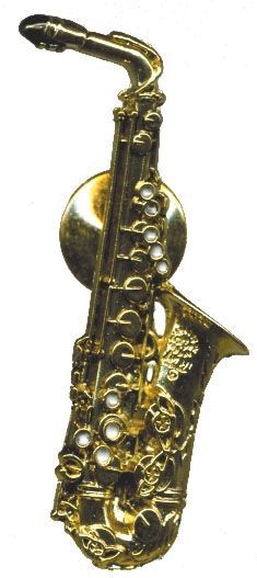 Anstecker Alt-Saxophon Selmer FP-Schmuck #566 Musikergeschenke Musikerschmuck