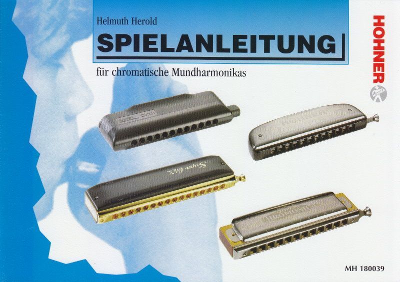 Spiel blau Schule Spielanleitung für chromatische Mundharmonikas Herold Hohner 180039