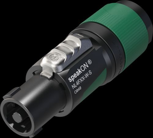 Neutrik NL4FXX-W-S Speakonstecker 4-polig schwarz