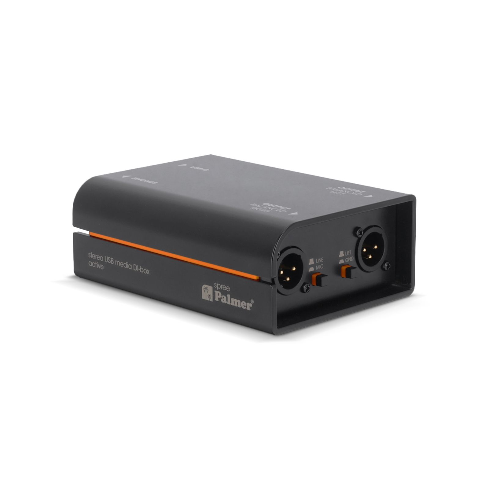 Palmer RIVER spree  Aktive Stereo-Media-DI-Box mit USB-C_00055035_