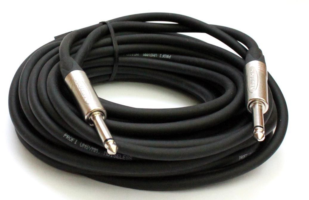 4051344025460 - Gitarrenkabel 63mm Klinke Klinke Mono Neutrik 10 Meter schwarz 4051344025460 - Gitarrenkabel 63mm Klinke Klinke Mono Neutrik 10 Meter schwarz