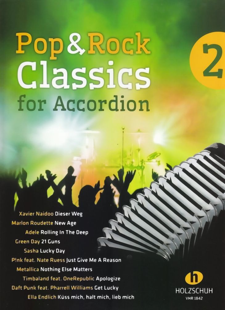 Noten Pop & Rock classics 1 Holzschuh VHR 1842  für Akkordeon von Waldemar Lang 