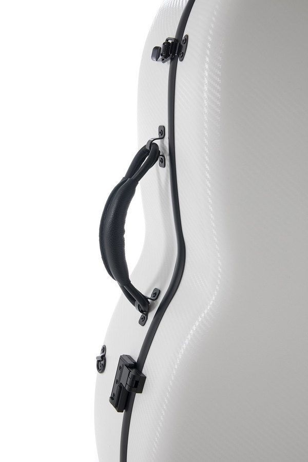 Cello-Etui weiß 4/4 Polycarbonat 4,6 kg  - abnehmbare Rucksackriemen Cello Case 