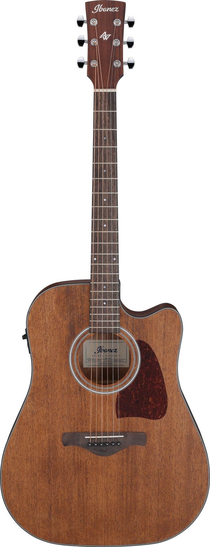 Ibanez AW54CE-OPN Akustikgitarre mit Pickup, massive Mahagonidecke