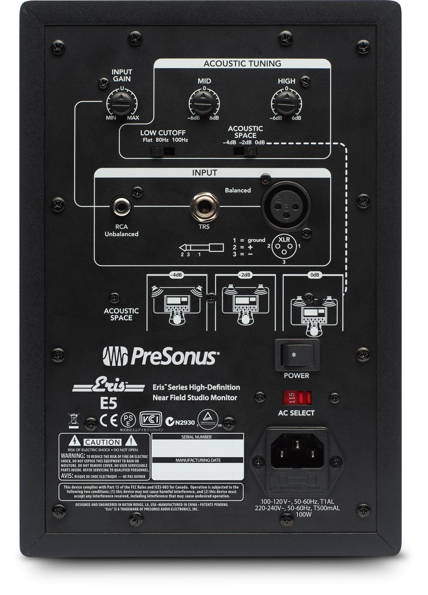 Presonus Eris 5 Aktiver Studio Monitor für Recording und Multimedia