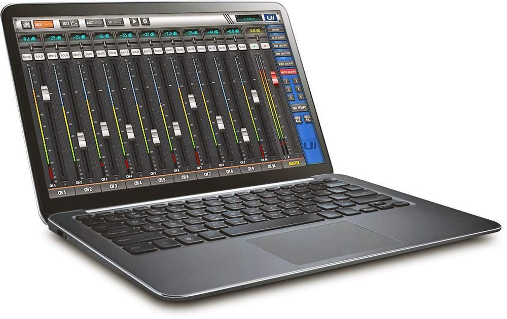 Soundcraft Ui16  19"Digitalmixer mit Tablet/Smartphone/PC-Steuerung und WiFi 4HE