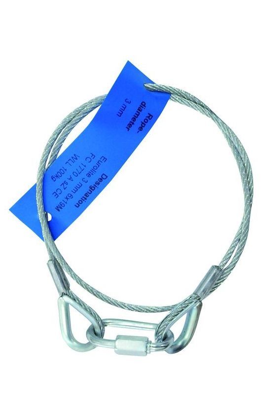 EUROLITE Sicherungsseil AG-5 3x600mm bis 5kg zur Sicherung von Scheinwerfern u.a_00029122_
