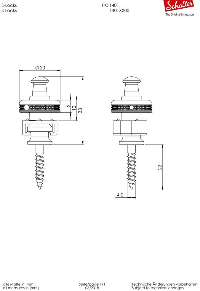 Schaller Security Lock gold