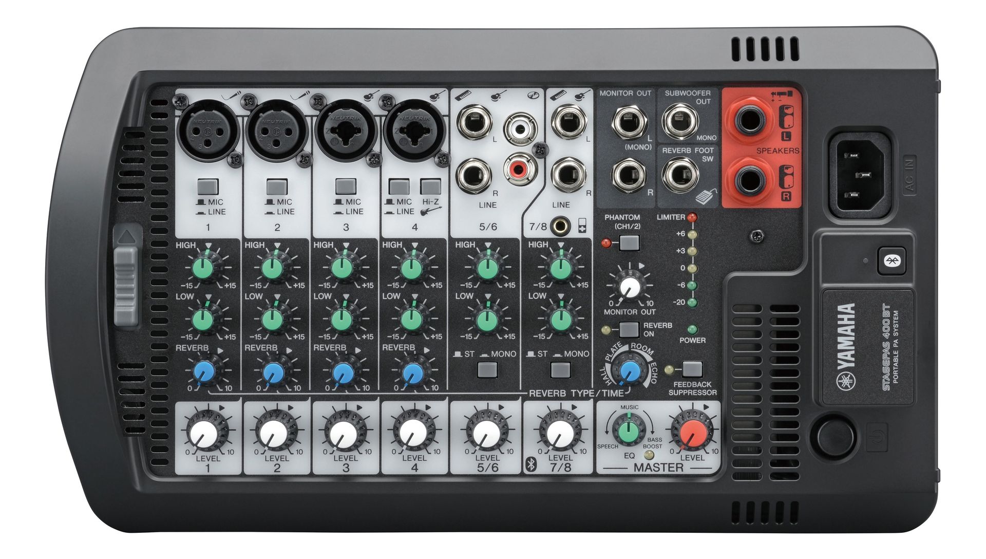 Yamaha Stagepas 400BT Klein-PA, integrierter Powermixer mit Bluetooth 