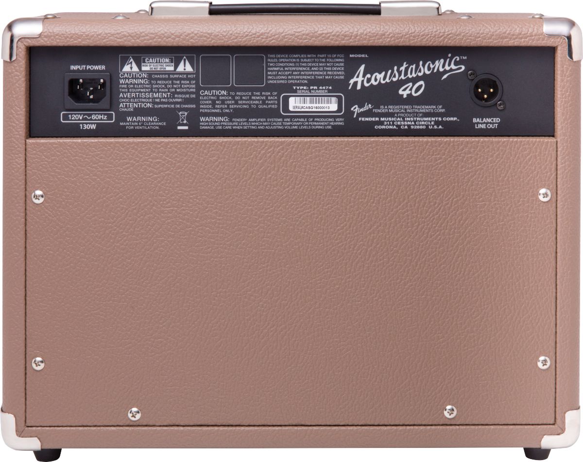 Fender Acoustasonic 40  Akustik Verstärker 40 Watt  2x6,5" Lautsprecher_00040090_