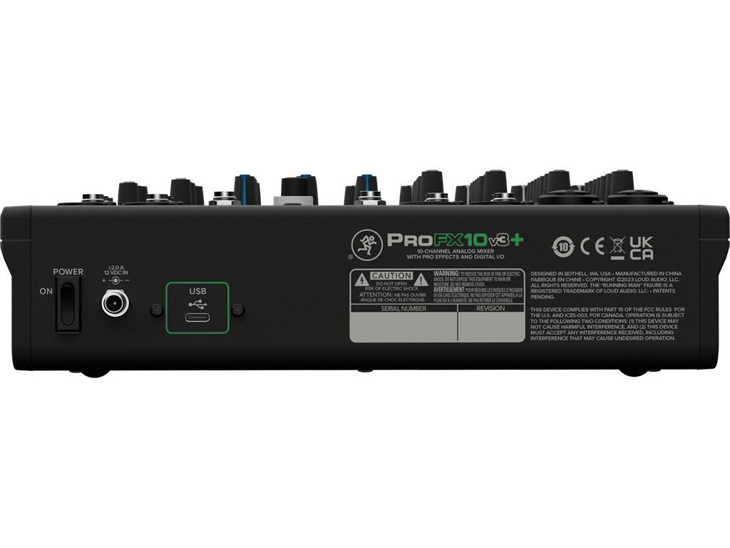 Mackie ProFX10v3+ Mischpult 10-Kanal Mixer mit Bluetooth