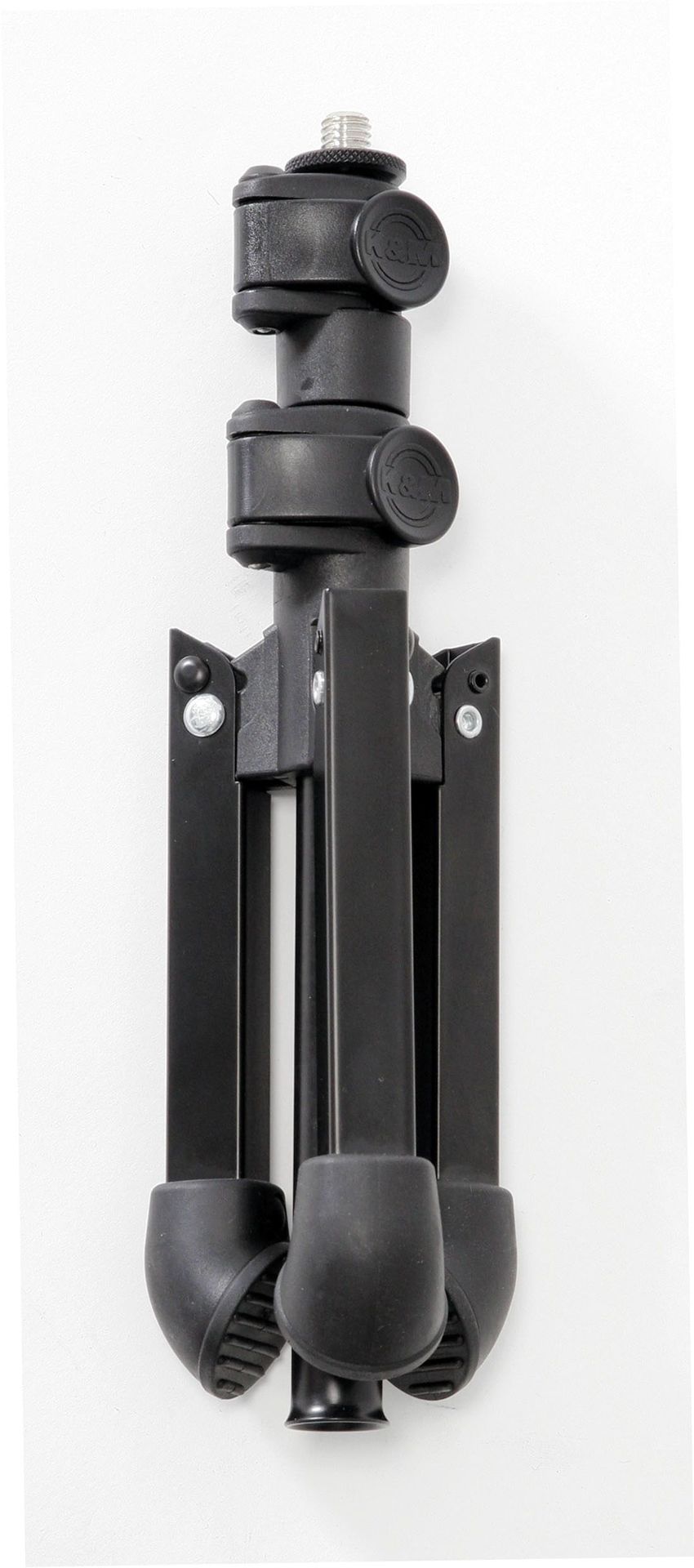 K&M 23150 3/8" Gewinde Tischstativ mit 3-Fuß, halbhoch, gerade, schwarz K&M 23150 3/8" Gewinde Tischstativ mit 3-Fuß, halbhoch, gerade, schwarz