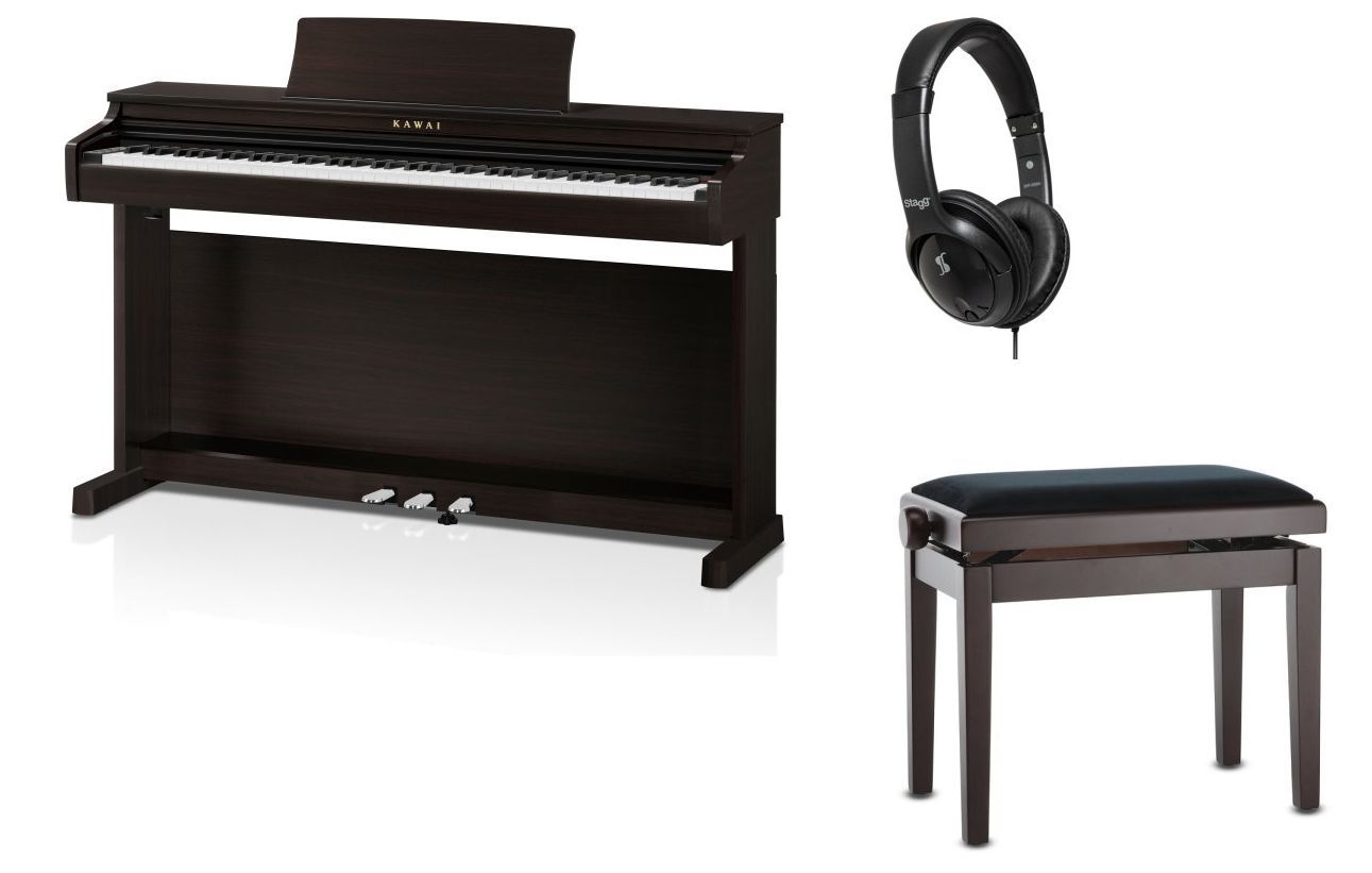0703062858144 - KAWAI CX-202R Set Digitalpiano mit Klavierbank und Kopfhörer
