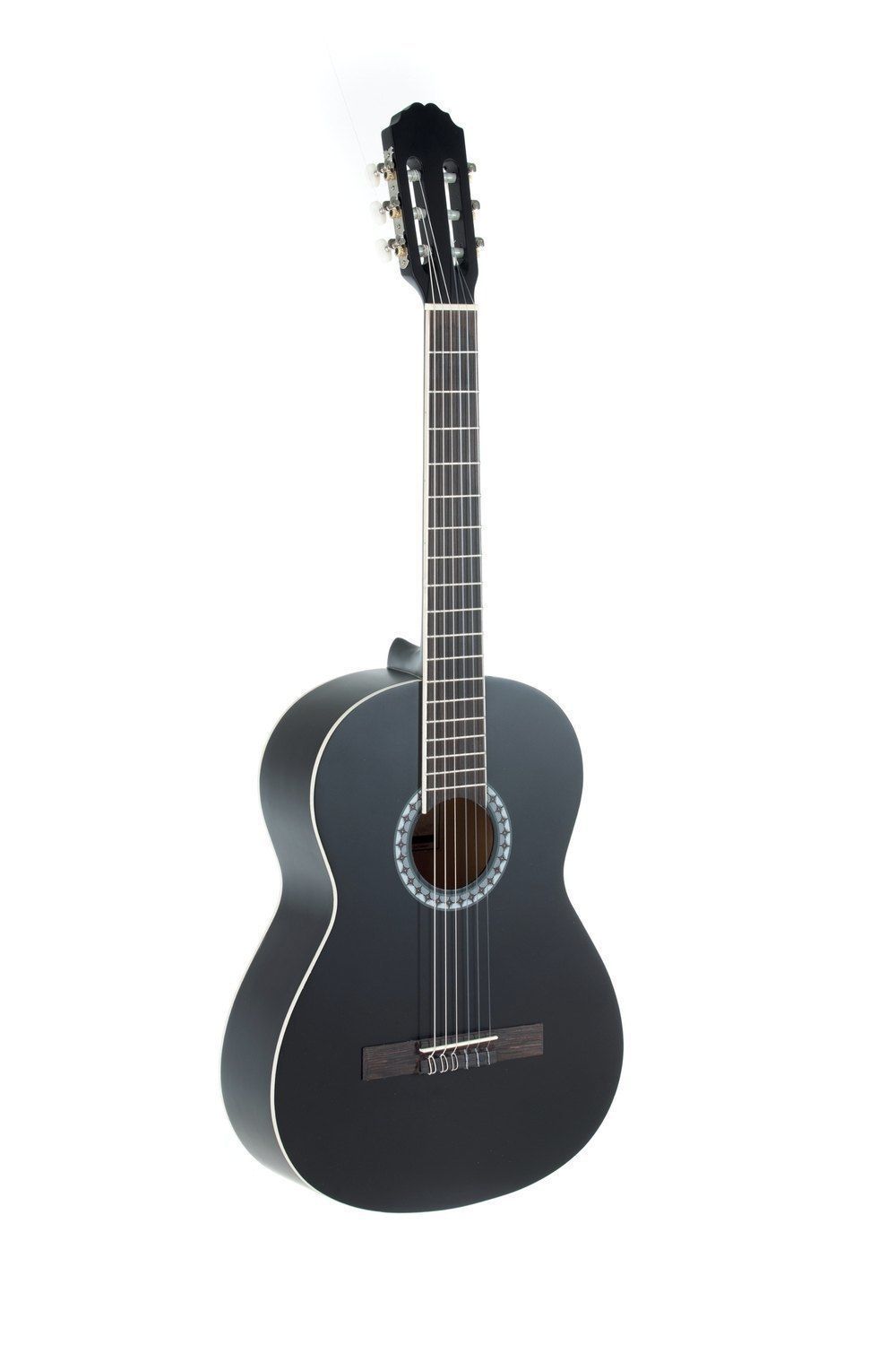 GEWA Konzertgitarre, Gitarre Basic, Korpus Linde, Griffbrett Pakkaholz, verchromte Mechaniken, 1/4 schwarz