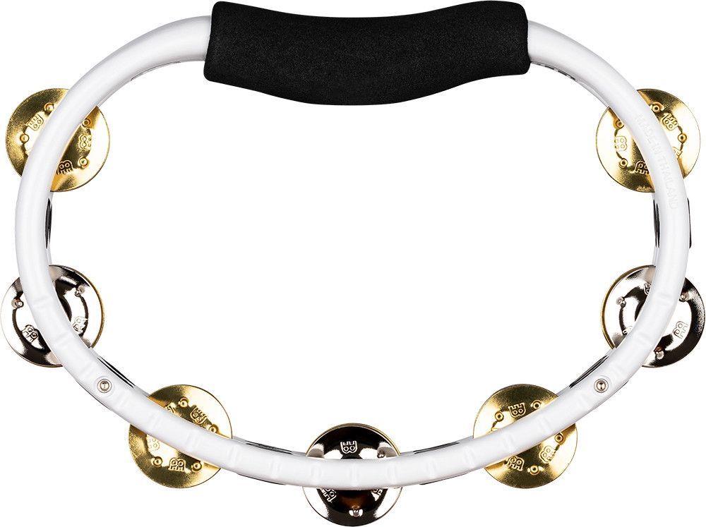 Meinl TMT1M-WH Hand Tambourin Stahl-/ Messingschellen 