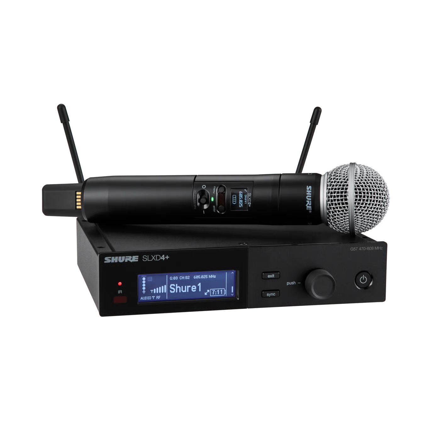 Shure SLXD24+E/SM58 G65 Digitales 1-Kanal UHF Vocal Wireless System