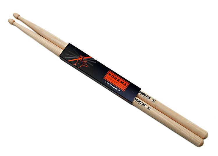 Rohema 5A Natural Hickory Drumsticks 61323/2U