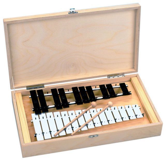 Goldon Metallophon 11085  g2 - g4 Holzbox für musikalische Früherziehung