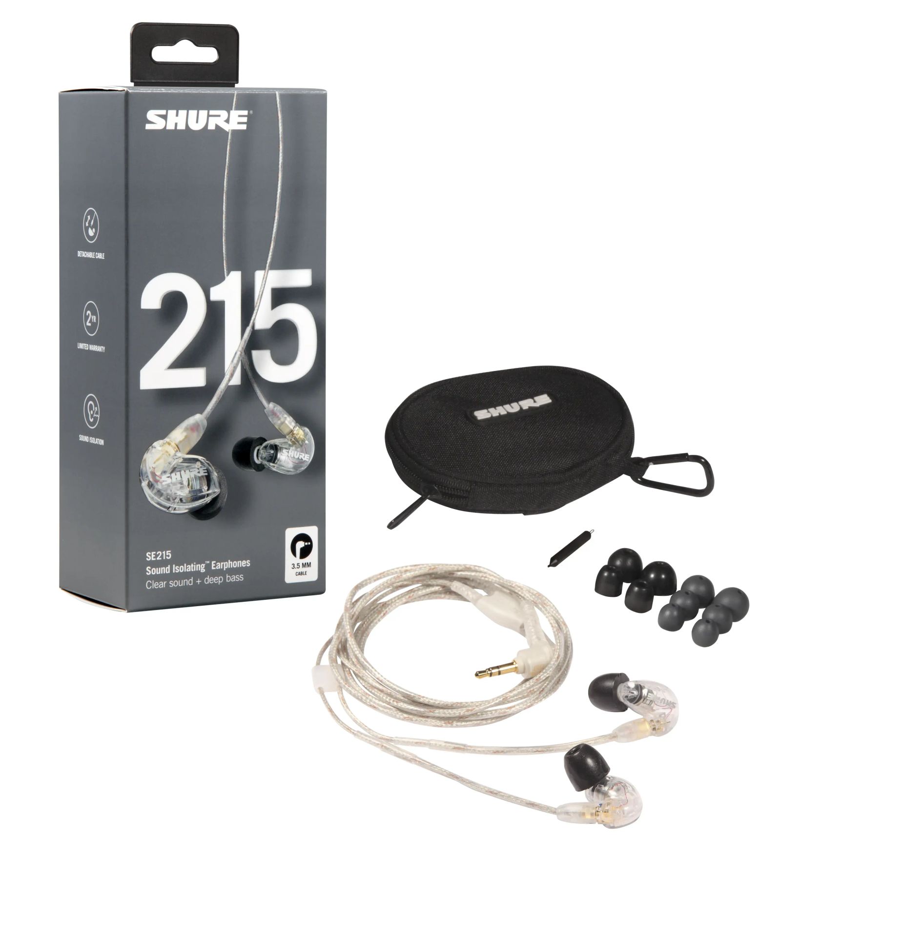 Shure SE215-CL In-Ear Hörer  Farbe: transparent