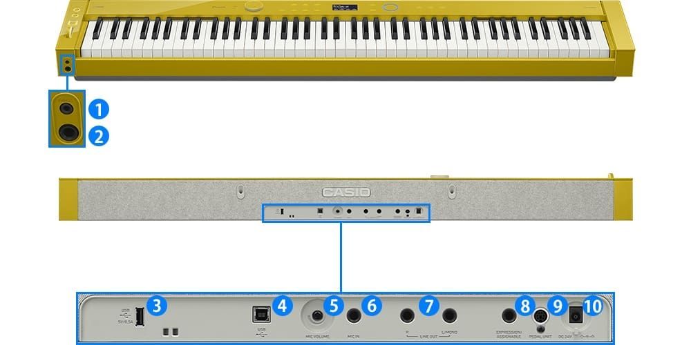 Casio PX-S7000HM Harmonious Mustard Designer Digitalpiano