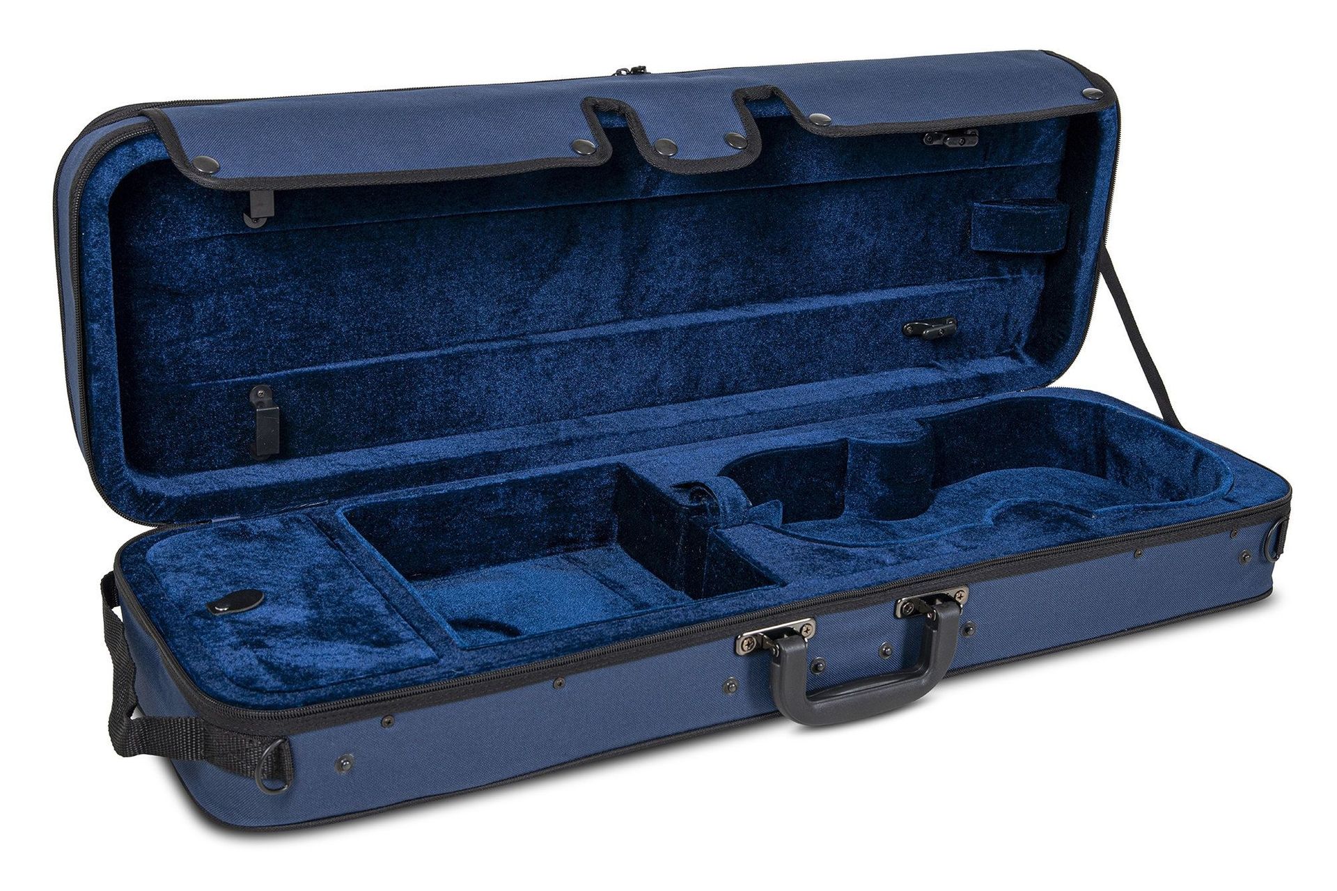 Etui Violine 3/4 Größe CVK 02 Rechteck-Koffer blau mit Rucksackträgern Etui Violine 3/4 Größe CVK 02 Rechteck-Koffer blau mit Rucksackträgern