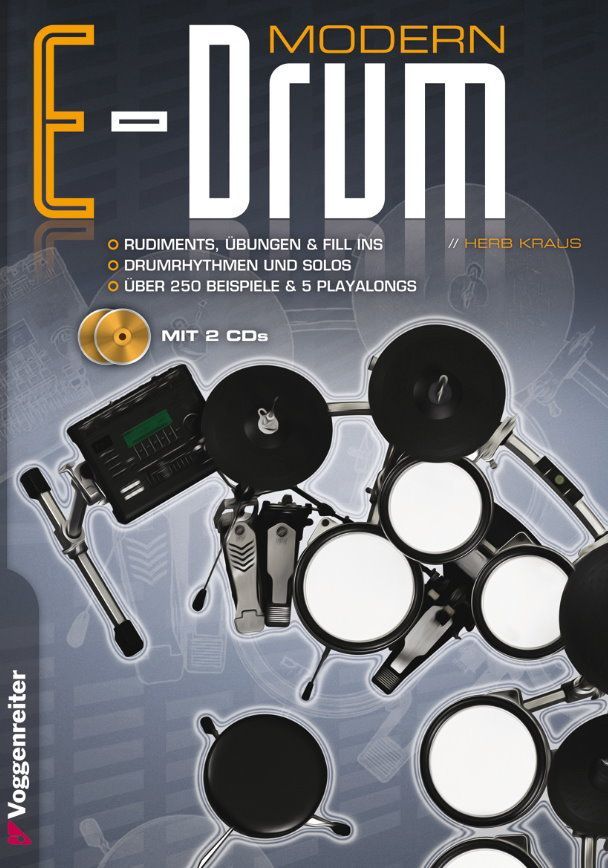 Noten Modern E-Drum Rudiments, Übungen, Fill-ins, Herb Kraus Voggenreiter V 0989