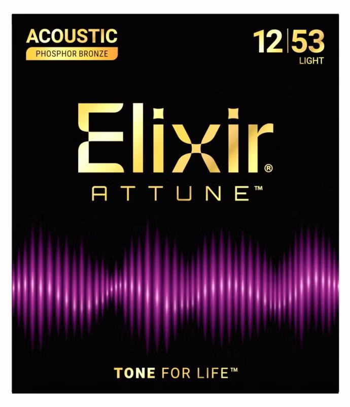 Elixir Akustik-Saiten ATTUNE Phosphor Bronze  6-String .012-.053_00054694_