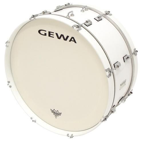 Gewa Marching Bass Drum 26 x 12 white Marschpauke Pappelholz Folie Remo Felle