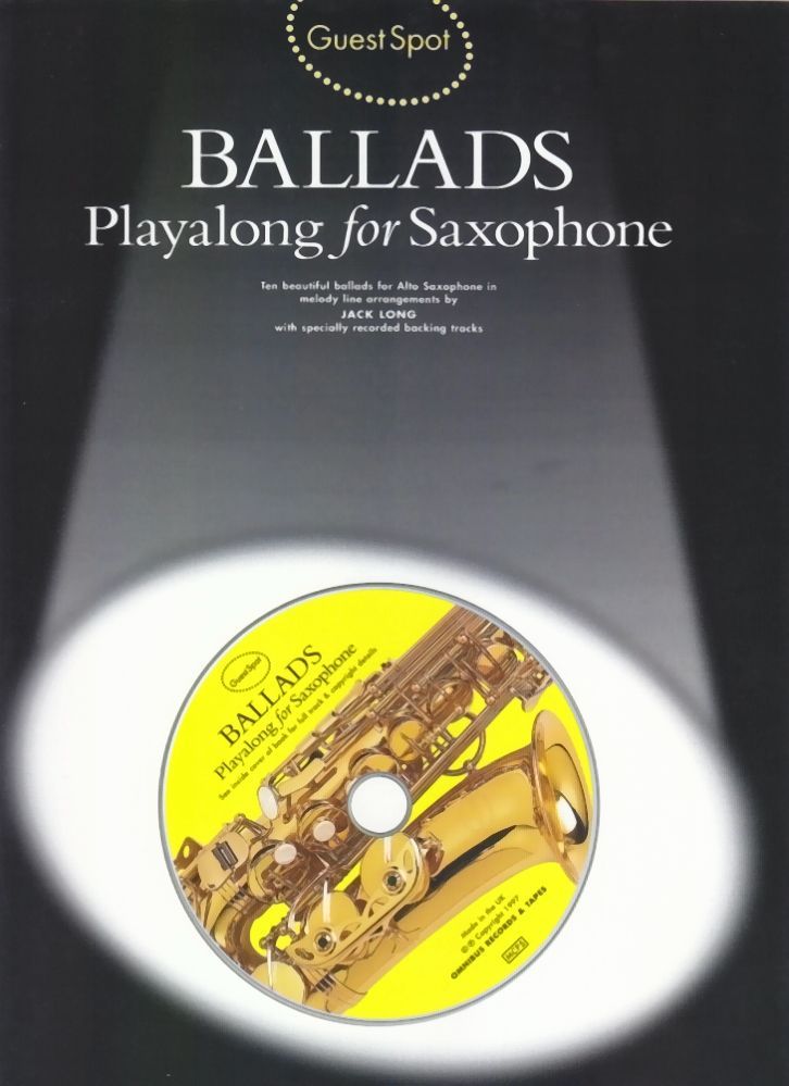 Noten BALLADS PLAYALONG Altsaxophon incl. CD Music sales MSAM 941809