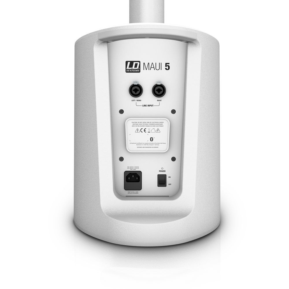 LD Systems Maui 5 W Aktives Säulensystem ohne Akku, Farbe:weiß LD Systems Maui 5 W Aktives Säulensystem ohne Akku, Farbe:weiß
