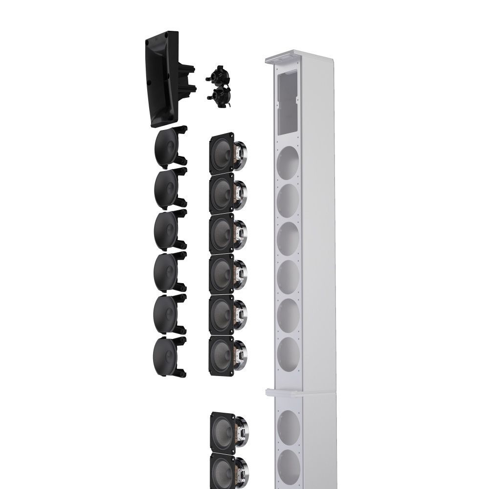 LD Systems Maui 28 G3 White Kompaktes Säulensystem mit Mixer und Bluetooth Weiß_00052998_