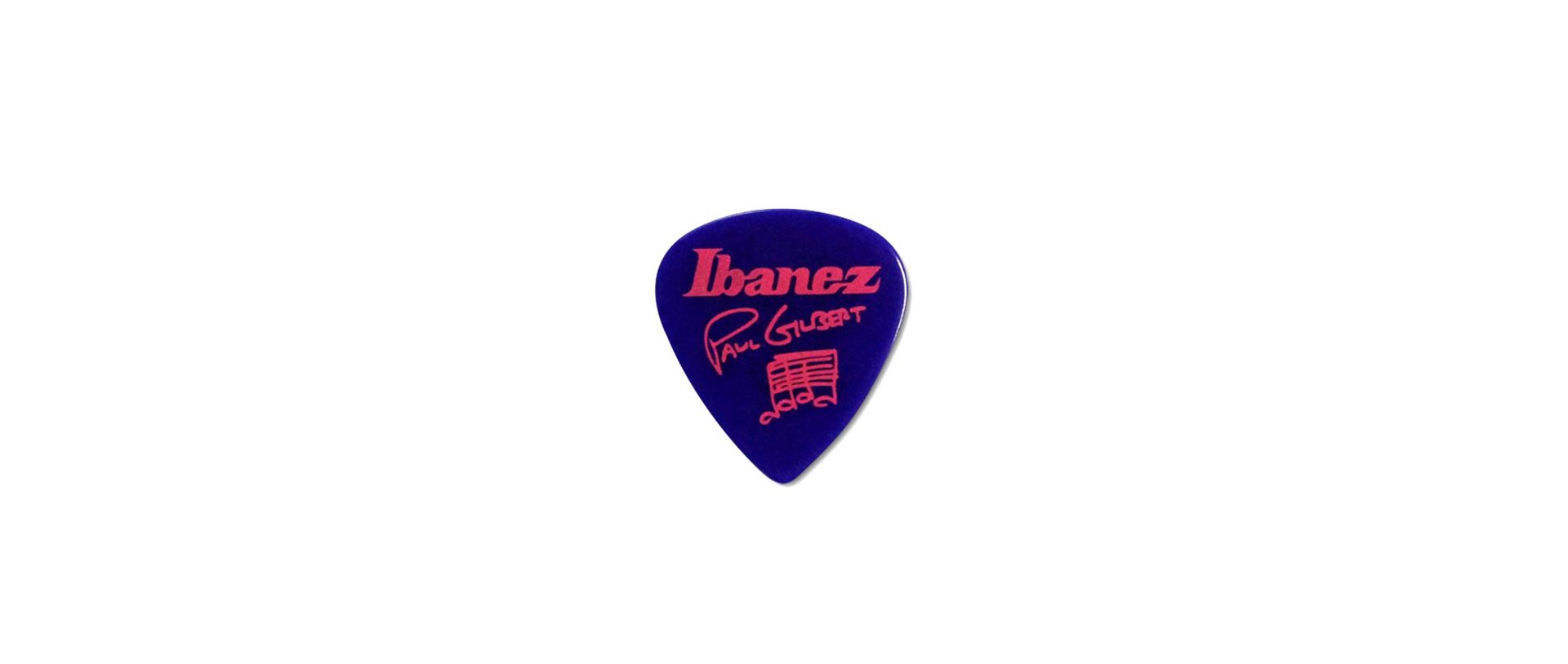 Ibanez Paul Gilbert Guitar-Pick Blue 6er Pack Celluloid Plektren Heavy 1mm 