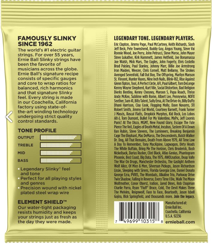 Ernie Ball EB-2214 E-Gitarren Saiten Mammoth Slinky .012-.062