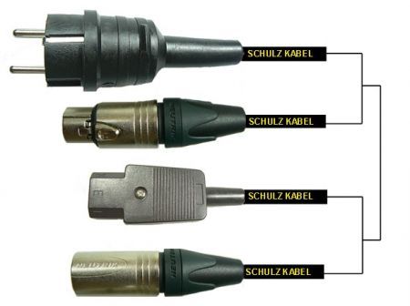 Schulz HBY10 Hybridkabel Signal + Netz 10 Meter