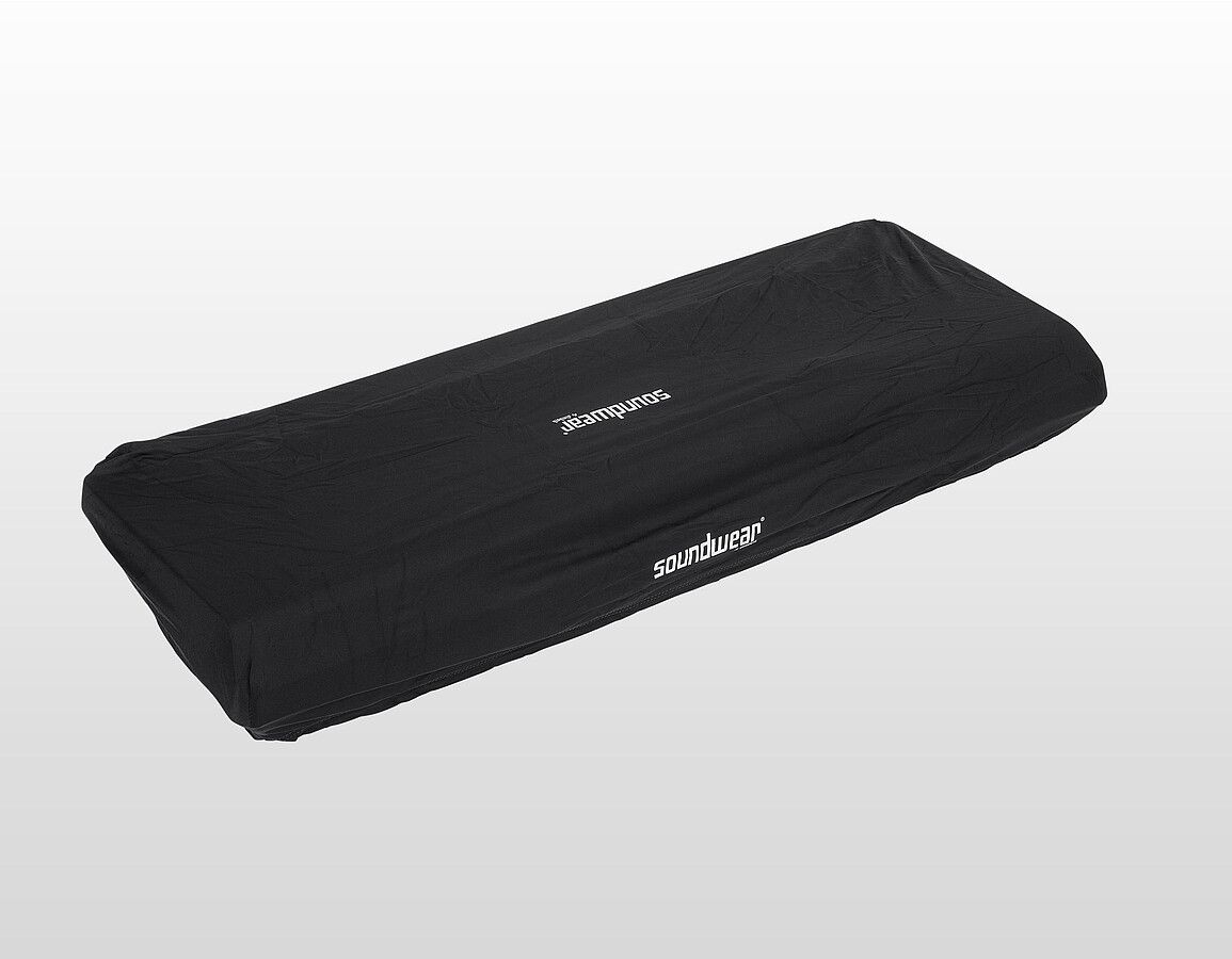 Soundwear Elastische Keyboard Abdeckhaube, 76 Tasten, 102 - 125 cm, schwarz