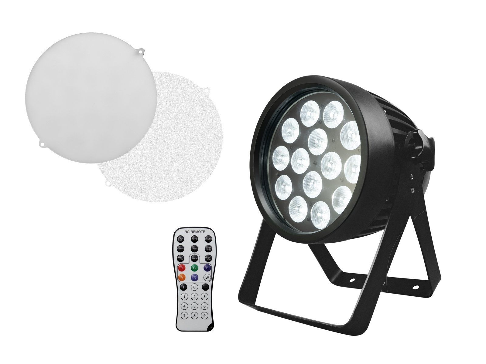 EUROLITE LED IP PAR 14x8W QCL LED Outdoorscheinwerfer mit 14 x 8-W-RGBW-LEDs