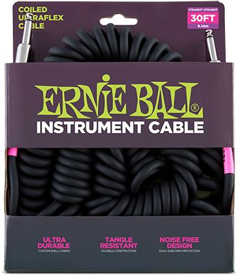 0749699160441 - Ernie Ball EB6044 Spiral-Instrumentenkabel 914m Klinke Klinke 63mm Monoklinke