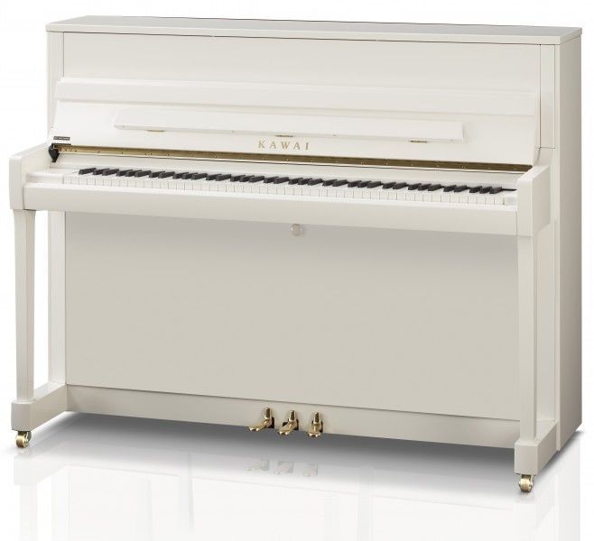 Kawai K-200 WH/P Klavier 114 cm weiß poliert